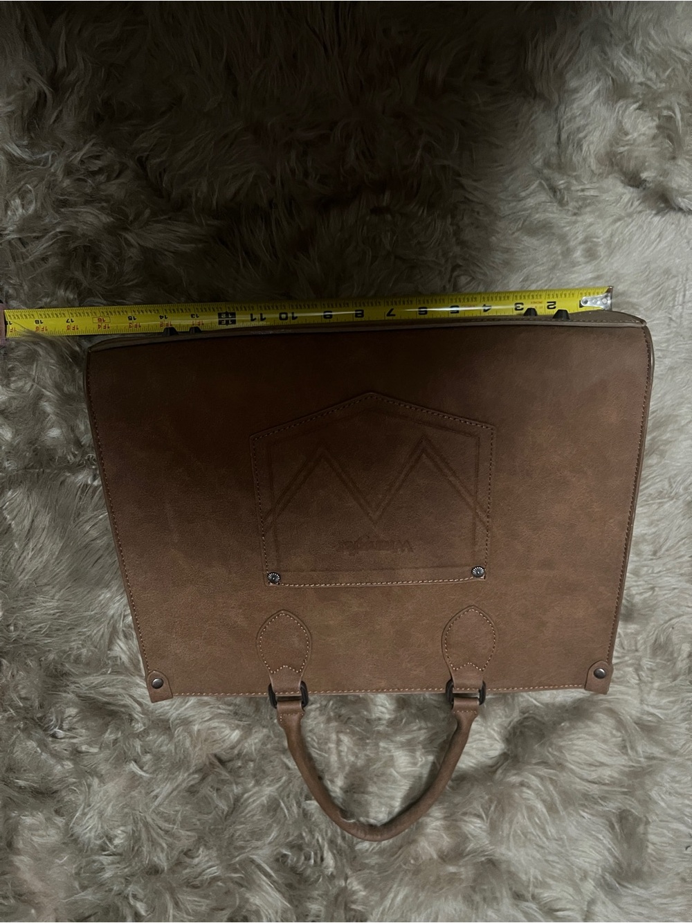 Wrangler Leopard Print Tote in Brown and Black - Picture 6 of 9